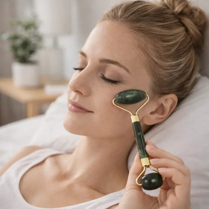 Masajeador Facial de Jade