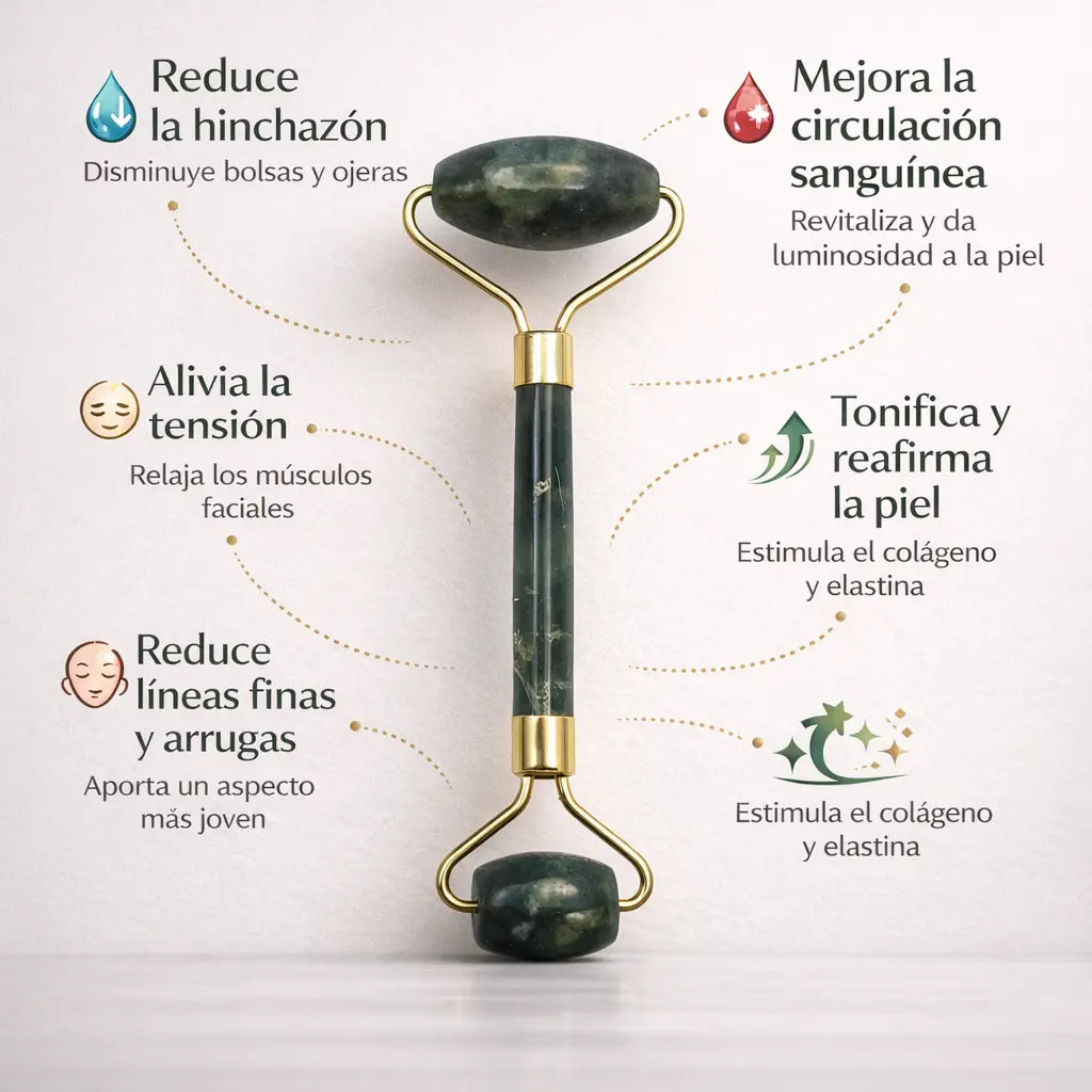 Masajeador Facial de Jade